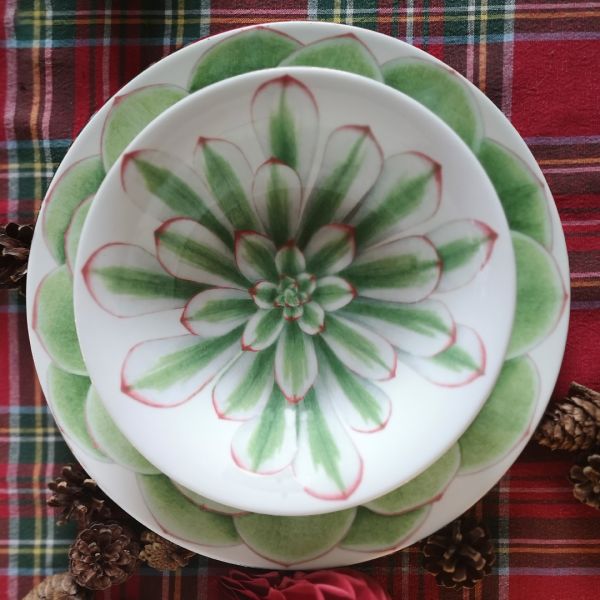 Taitu Desert Rose Fine Bone 17Cm 2Li Kase Seti (1)