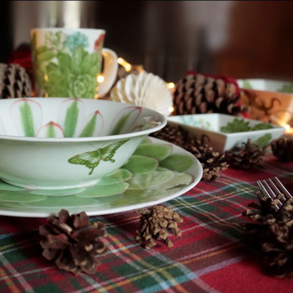 Taitu Desert Rose Fine Bone 23Cm 4Lu Tabak Seti (1)