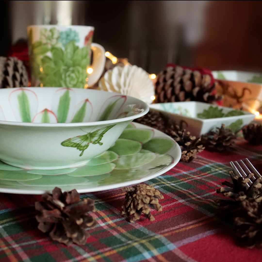 Taitu Desert Rose Fine Bone 23Cm 4Lu Tabak Seti - 2