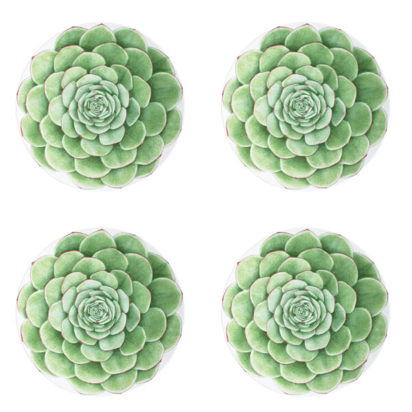 Taitu Desert Rose Fine Bone 23Cm 4Lu Tabak Seti