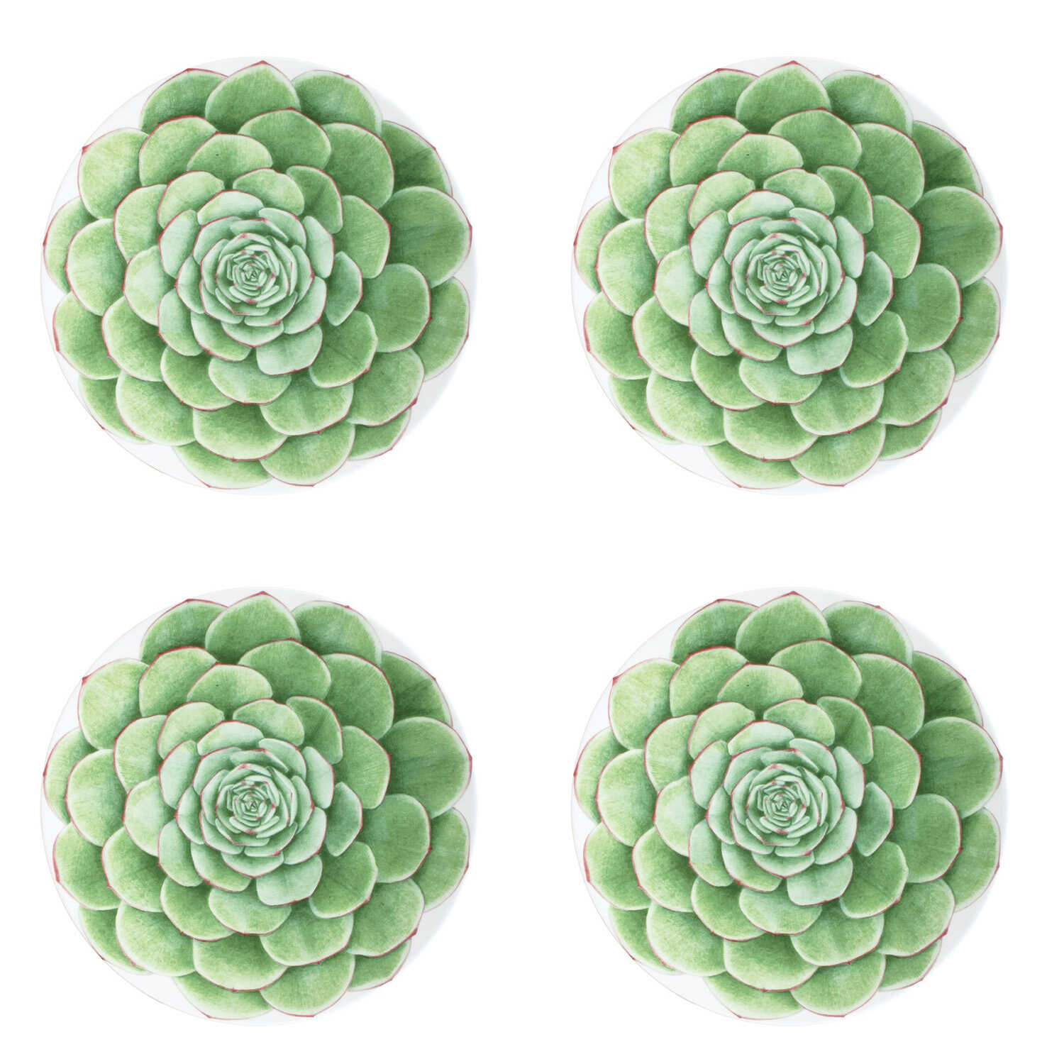 Taitu Desert Rose Fine Bone 23Cm 4Lu Tabak Seti - 1