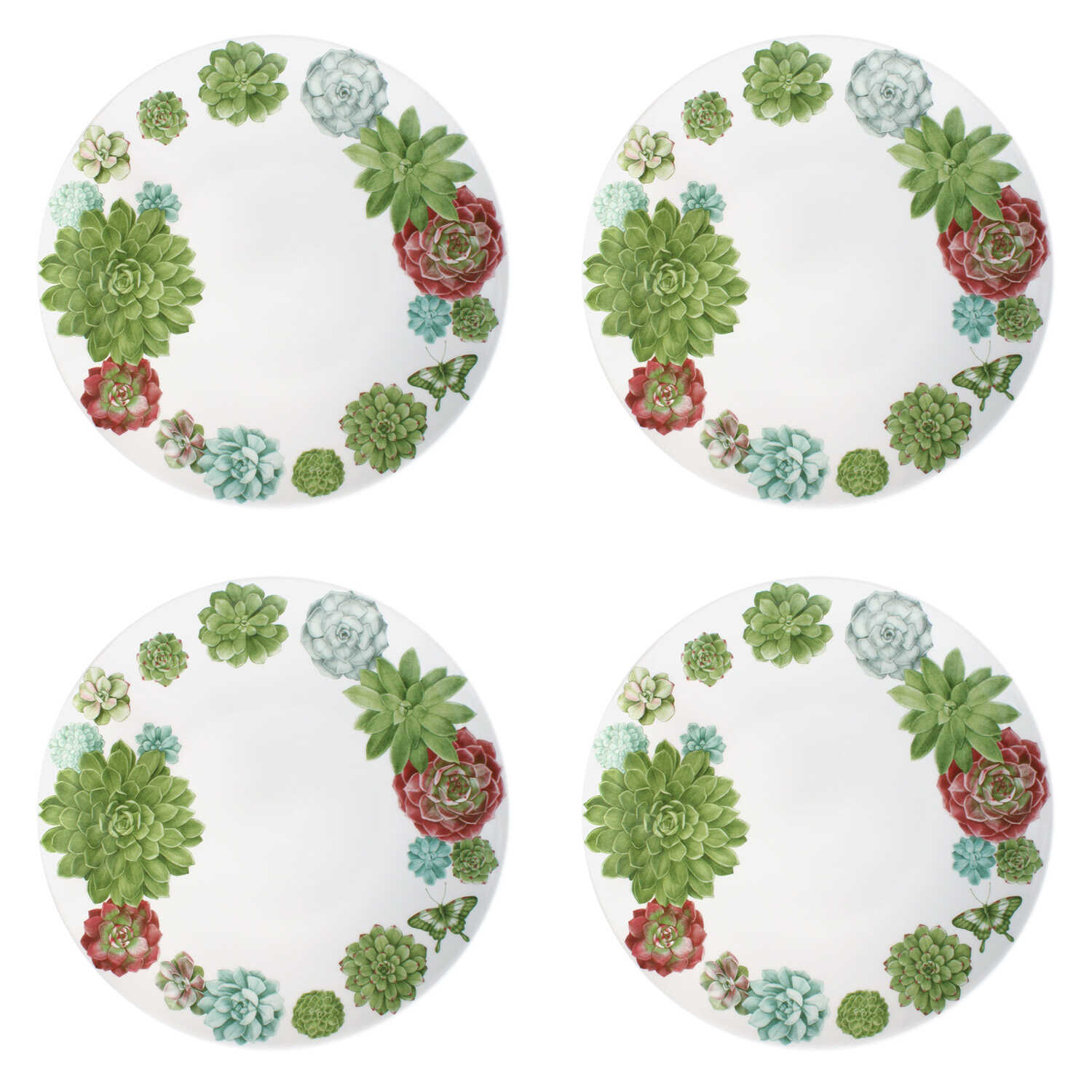 Taitu Desert Rose Fine Bone 28Cm 4Lu Tabak Seti - 1