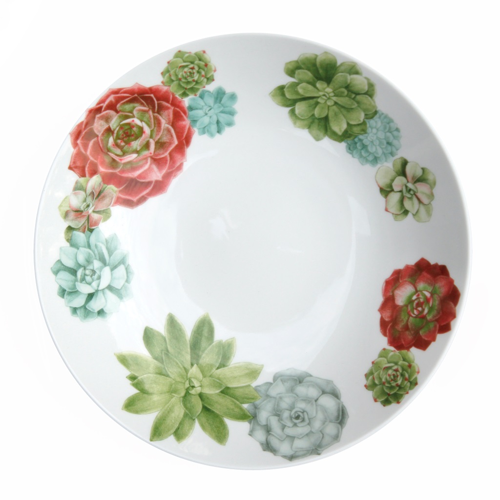 Taitu Desert Rose Fine Bone 21Cm 4Lu Yemek Tabak Seti - 3