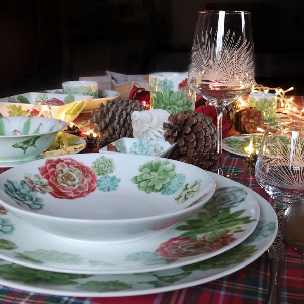 Taitu Desert Rose Fine Bone 21Cm 4Lu Yemek Tabak Seti - 2