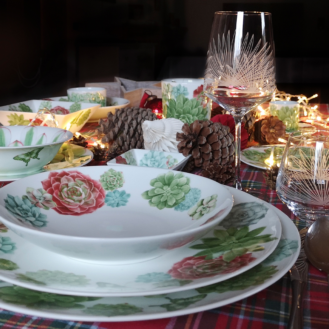 Taitu Desert Rose Fine Bone 21Cm 4Lu Yemek Tabak Seti - 2