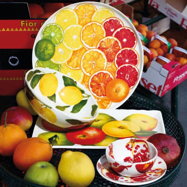 Taitu Dieta Porselen 31Cm Meyve Desen Tabak - 3