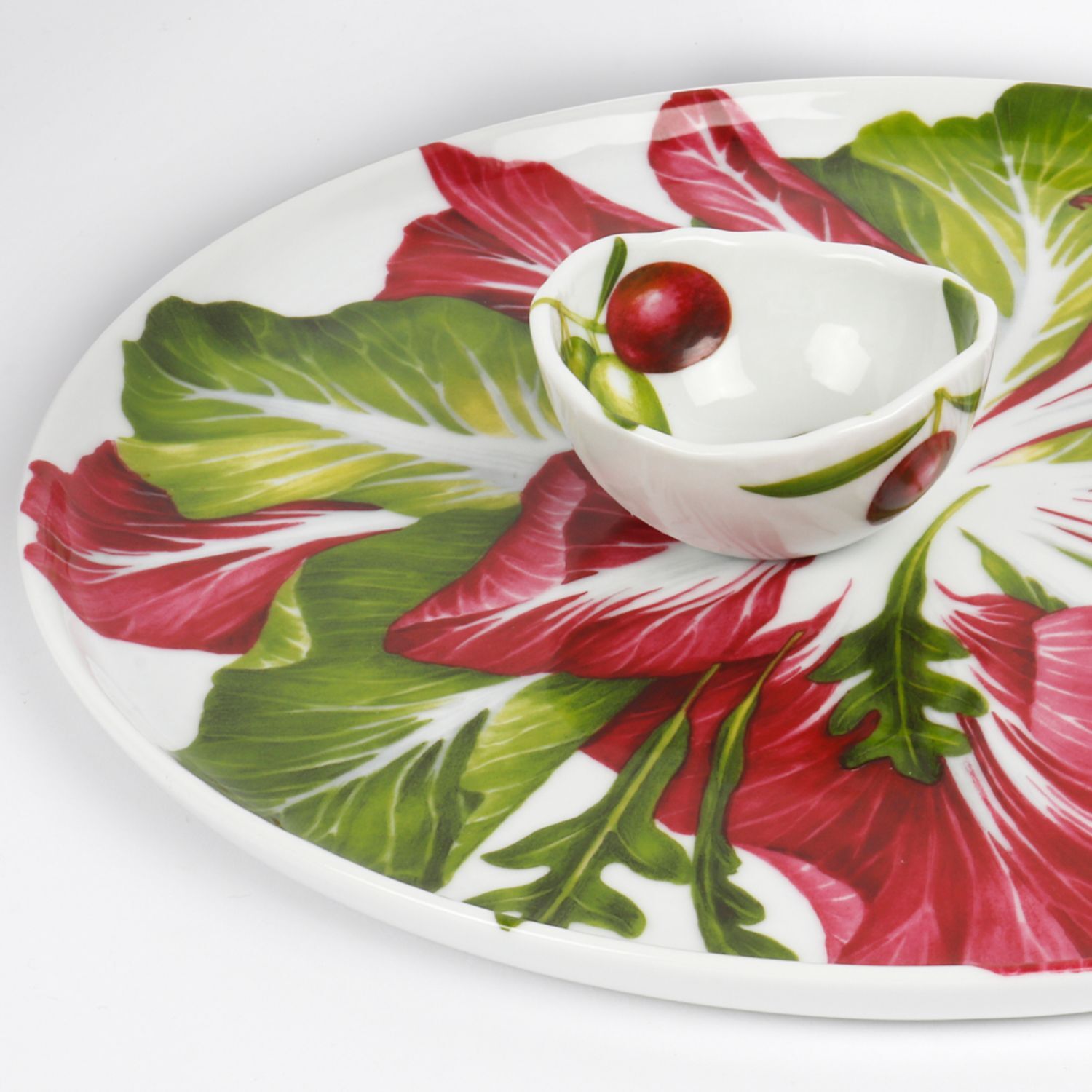 Taitu Dieta Porselen 31Cm Sebze Desen Tabak - 2