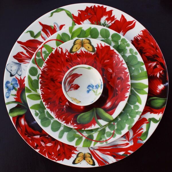 Taitu Emotion Fine Bone  17Cm 4Lu Küçük Tabak Seti - 5