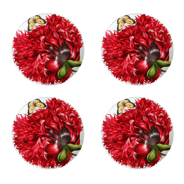 Taitu Emotion Fine Bone  17Cm 4Lu Küçük Tabak Seti