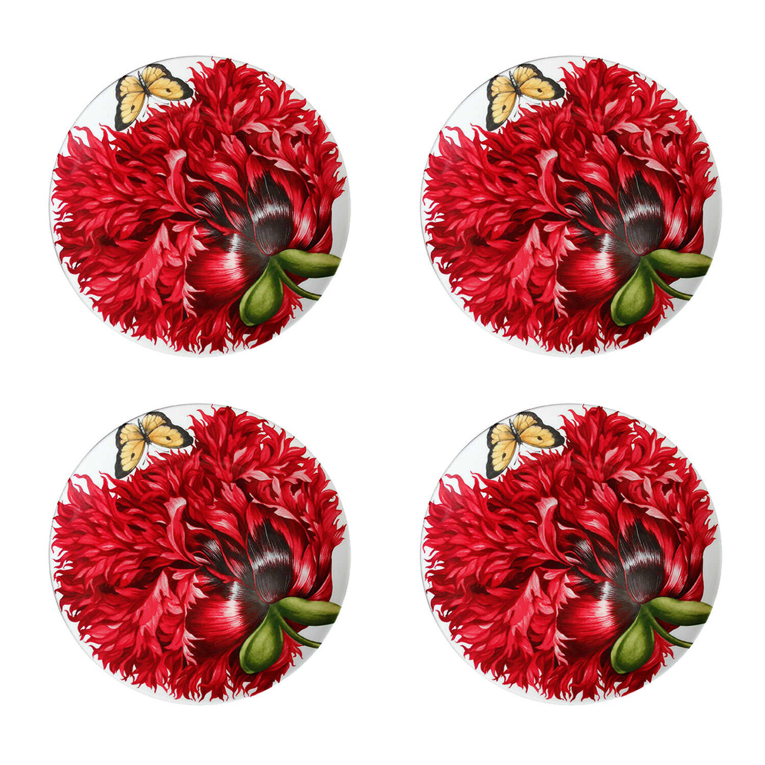 Taitu Emotion Fine Bone  17Cm 4Lu Küçük Tabak Seti - 1