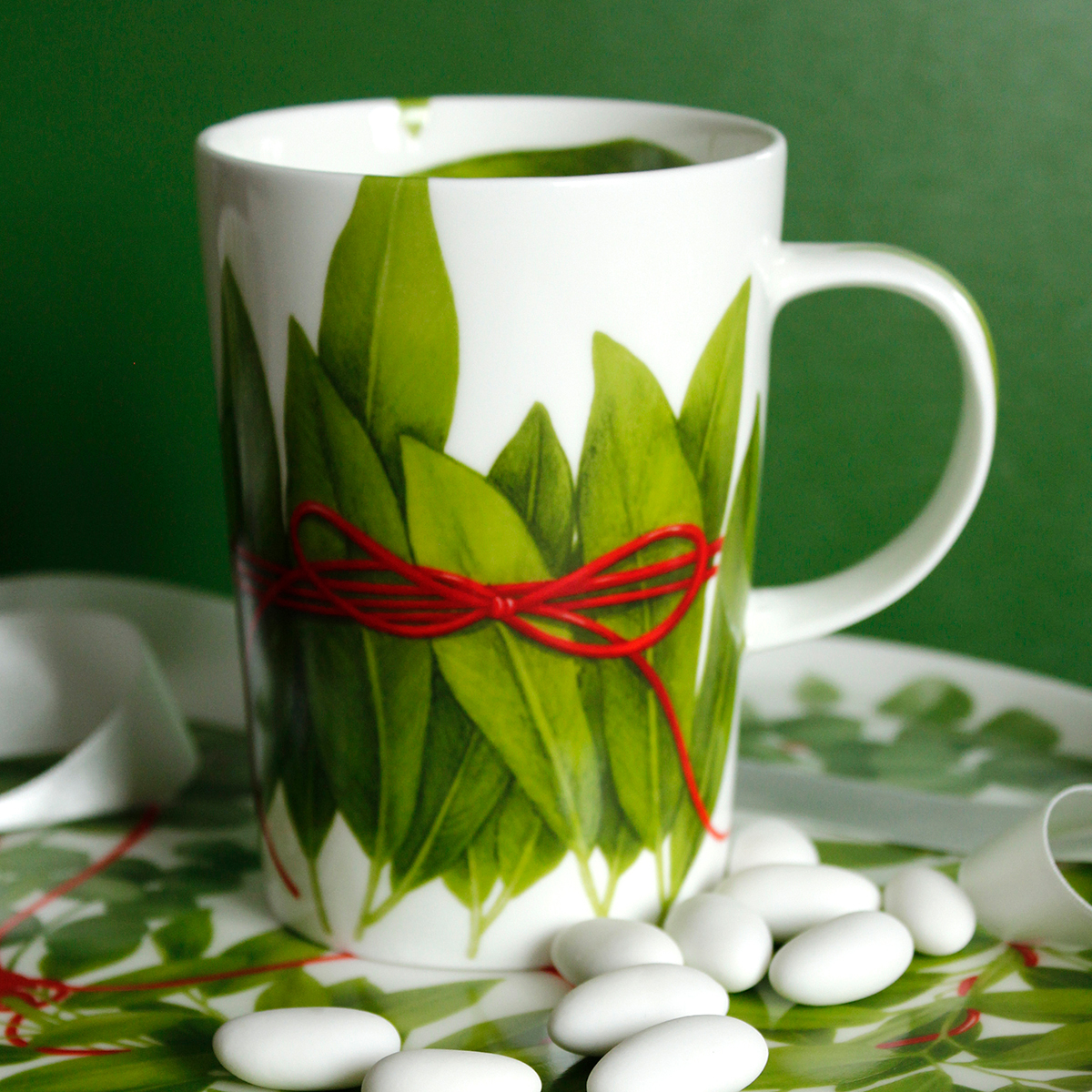 Taitu Fil Rouge Foglie Fine Bone 450 Ml 4Lu Kupa Seti - 2