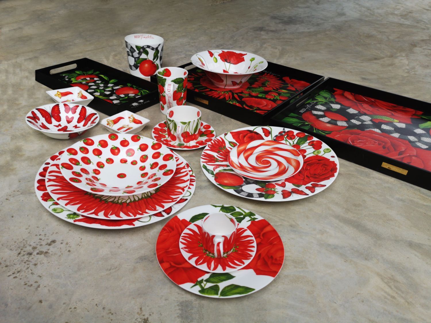 Taitu Red 45Cm Kare Tepsi - 3