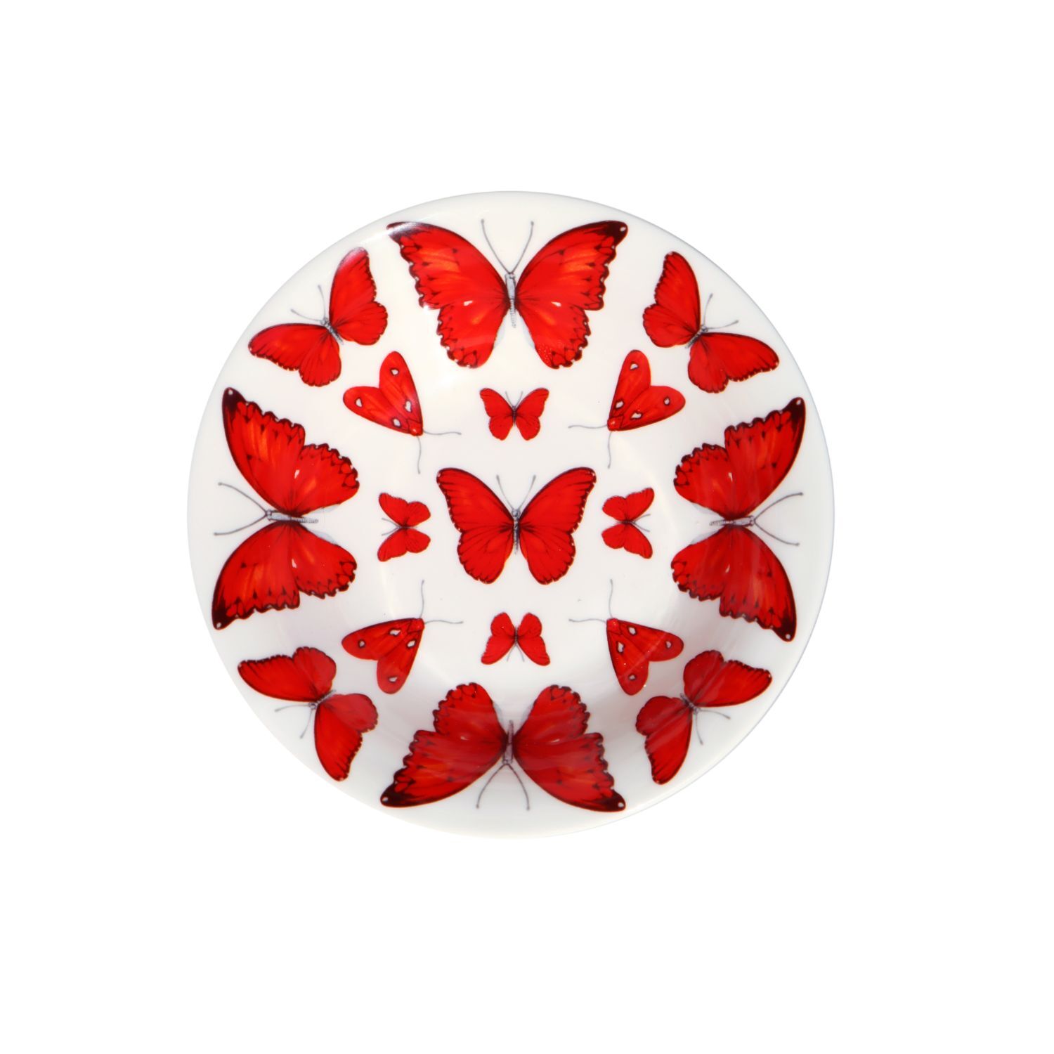 Taitu Red Fine Bone  16Cm 4Lü Kase Seti - 2