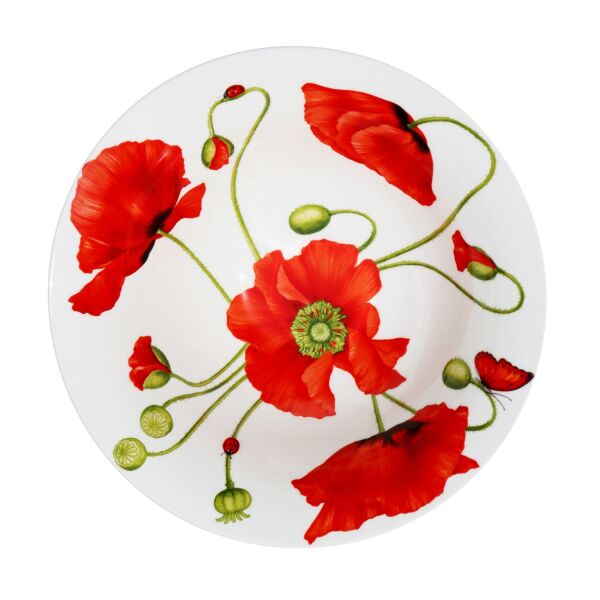 Taitu Red Fine Bone 25Cm Salata Kasesi (1)