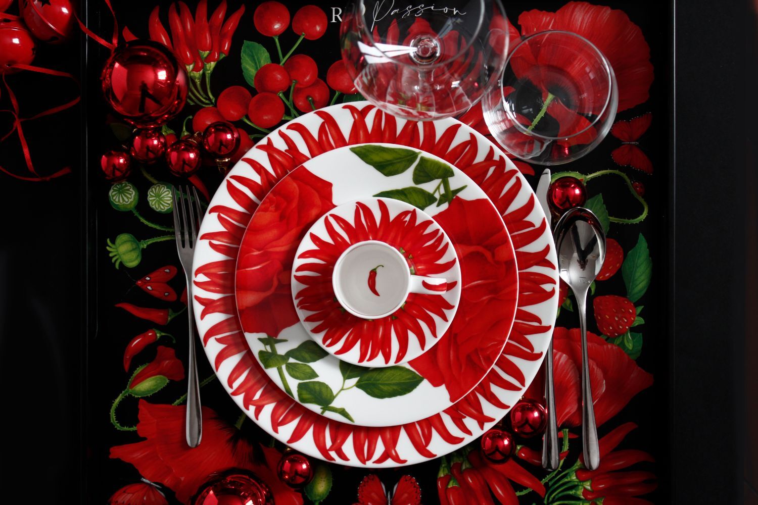 Taitu Red Fine Bone 28Cm 4Lu Tabak Seti - 4