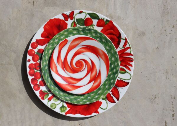 Taitu Red Fine Bone 31Cm Tabak - 4