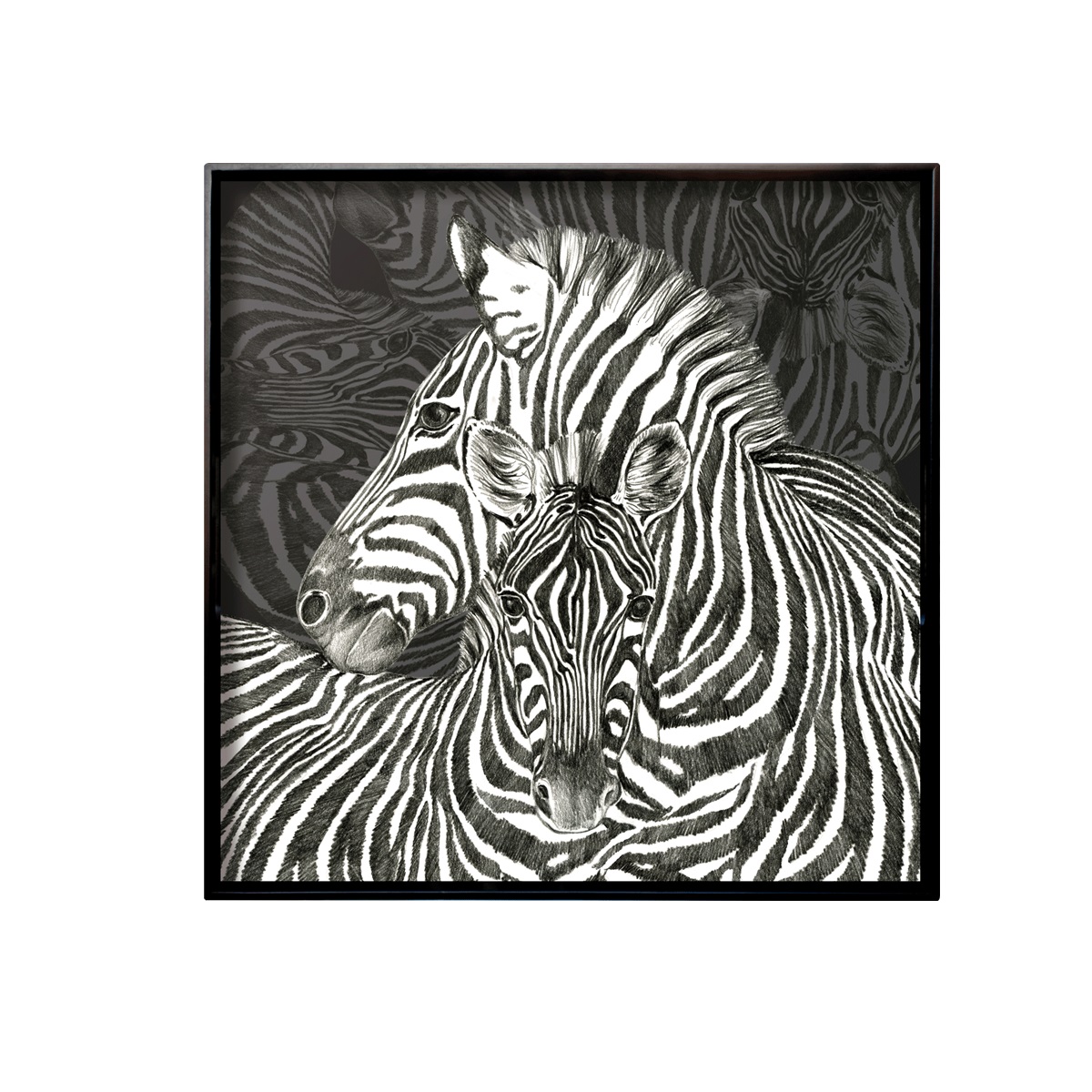 Taitu Wild Spirit Zebra 45Cm Kare Tepsi - 1