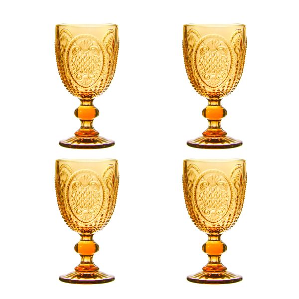 Velora Lucky Art 4Lu Cam Kadeh Seti Amber