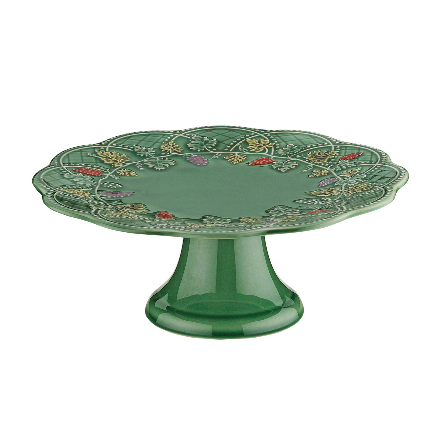 Vinea Seramik 27 cm Yeşil Ayaklı Kek Standı - 1