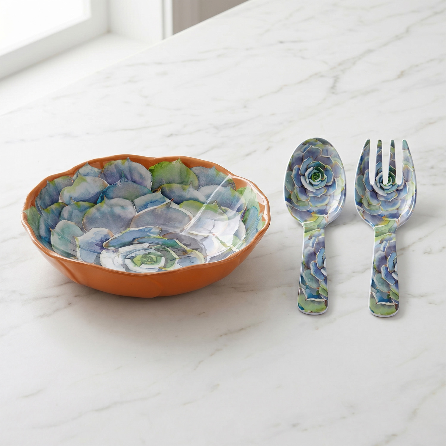 Vivace Melamin 3 Parça Salata Servis Seti 30 cm - 2