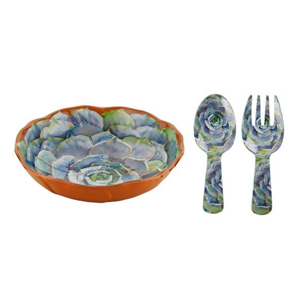 Vivace Melamin 3 Parça Salata Servis Seti 30 cm