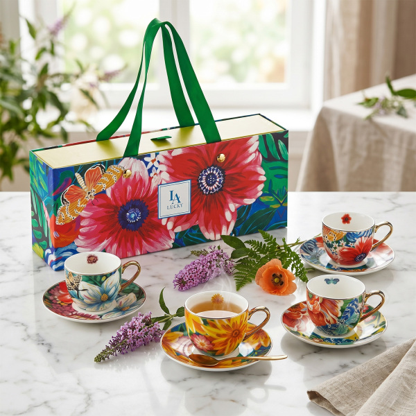 Vivelle Bone 4’lü Kahve Fincanı Seti 90 ml (1)