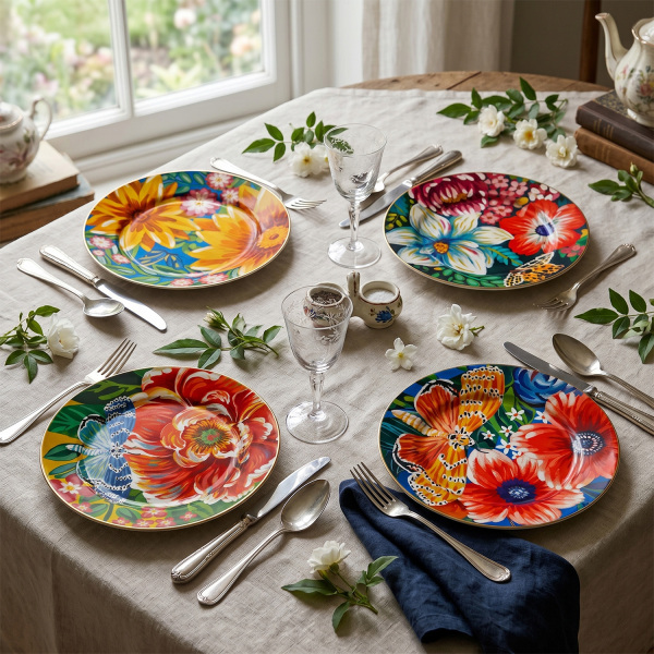 Vivelle Bone 4’lü Tabak Seti 20 cm (1)