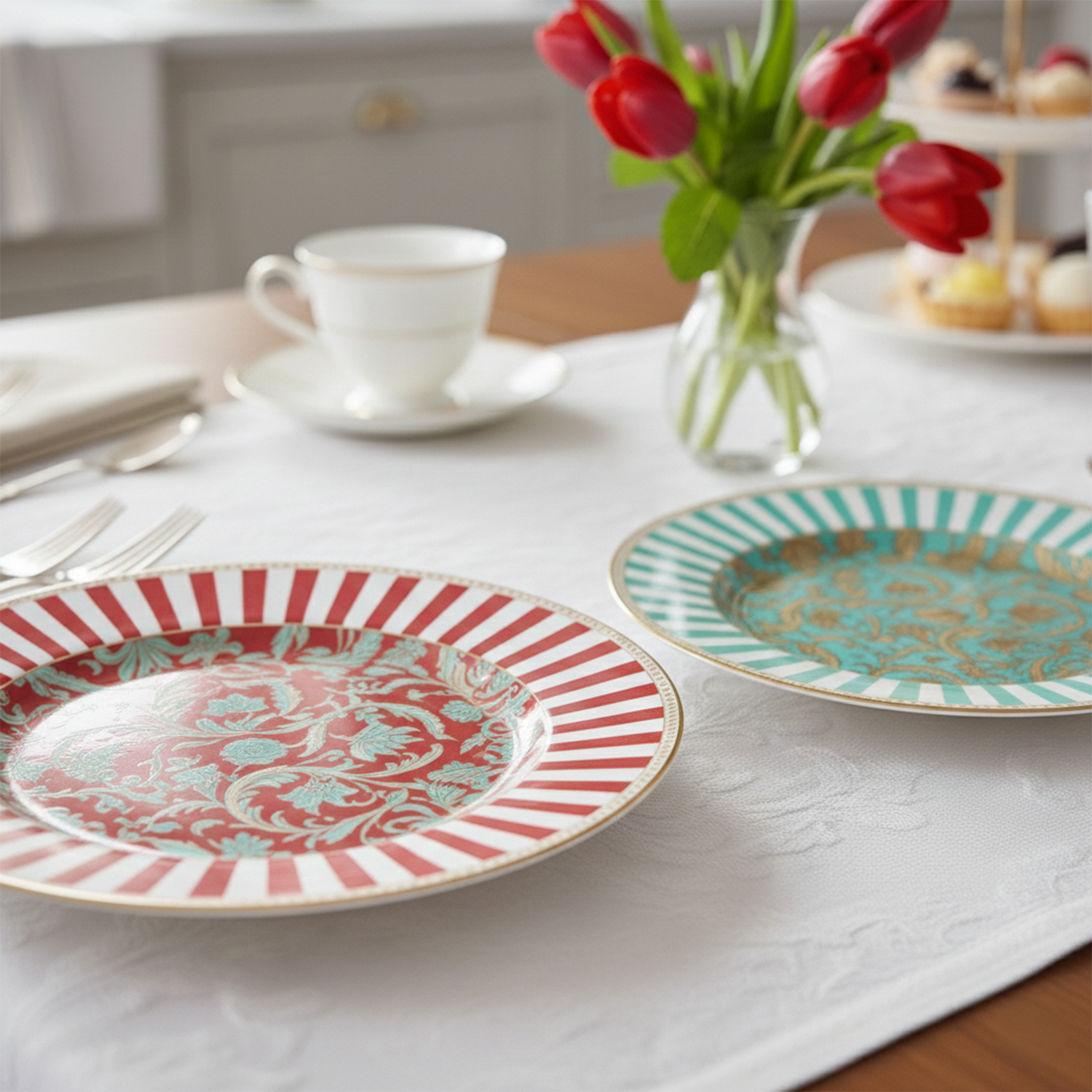 Zeflora Bone 27cm 2Li Tabak Seti - 3