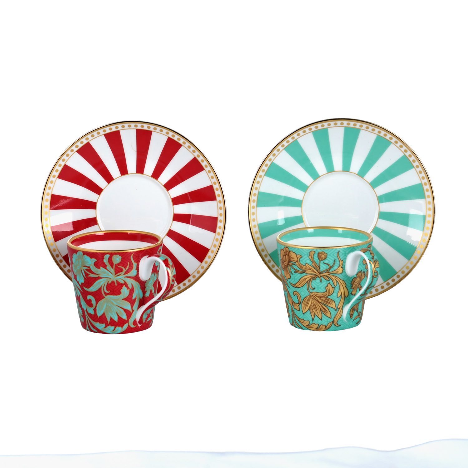 Zeflora Bone 2Li Kahve Fincani Seti 80ml - 2